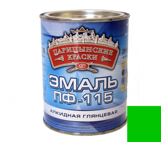 05365 Эмаль ПФ-115 Ярко-Зелёная 2,7кг Царицынские <32935>