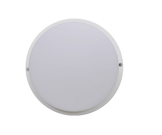 27939      Светильник LED IP65 накладной Ecola ЖКХ (Круг) 12W 6500K 155*45 мат.белый ДПП DPRD12ELC <733386>