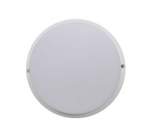 27939      Светильник LED IP65 накладной Ecola ЖКХ (Круг) 12W 6500K 155*45 мат.белый ДПП DPRD12ELC <733386>