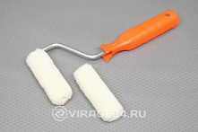 49672     Валик с ручкой+запаска Велюр Мини  70х6х15мм Decor mini 556-4070