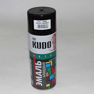 13324 Аэрозоль алкид. унив. ЧЕРНАЯ <KU-1002> KUDO 0,52л