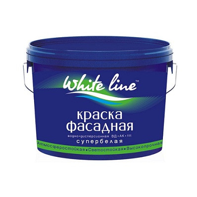 29882      Краска Фасад. в/д White Line супербелая   3,0кг <616937>