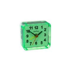 61844      Часы-будильник Perfeo Quartz PF-TC-001 PF_C3089  зелёные