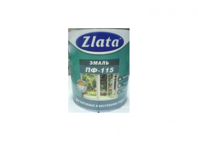 33580      Эмаль ПФ-115 Черная 0,8кг ZLATA  <ФТ03543>