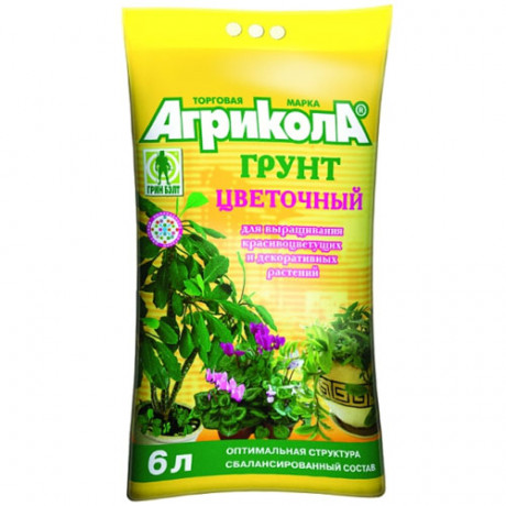 22672      Почвосмесь Цветочная 6,0л /АГРИКОЛА 58-006