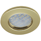 60031   Светильник встр. Ecola MR16 GU5.3 DL90 плоск. Золото 30х80 Light FG1611EFY