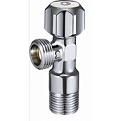 41589   Кран 1/2"х1/2" Н.Р. угловой хром латунный ZEGOR FZ 61 (механика)