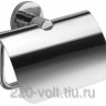 01153   Держатель туал. бумаги ХРОМ 15*15*5.5см с крышк. Рыж.Кот  CROSS-CH-03 <769450>