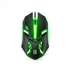 35235 Мышь проводная USB DEFENDER Сyber MB-560L Black, LED 7 цветов, оптическая <275344>