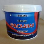 36742 Краска BelEko Фасадная (латексн.) 1,3 кг