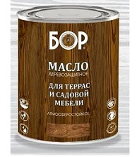 48970      Масло деревозащитное д/террас, сад.мебели БОР ОрЕх 0,64л.
