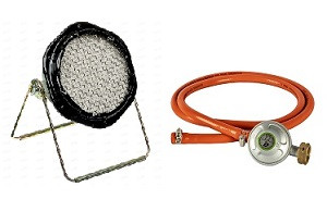 58287 Обогреватель ИК QUATTRO Elementi QE-3300Gi, 260г/ч, газовый с редуктор.+ шланг <799-772>