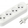 26445   Удлинитель SmartBuy 4гн.  5м б/з 10А 2,2кВт ПВС 2*1,0 белый <SBE-10-4-05-N>