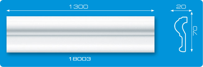 02858      Молдинг ФОРМАТ 18003 =70х23мм*1.3м  (уп.40) шт