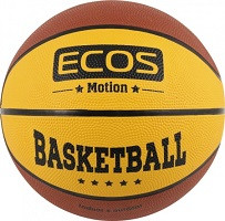 35549   Мяч баскетбольный резина ECOS MOTION BB120 №7,2 цвета, 8 панелей <998188>