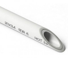 57911 Труба ППР белая с алюминием d 32 PN25 РВК PROFI SDR6 (80) м /122650