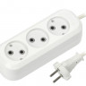 26447   Удлинитель SmartBuy 3гн.  2м б/з 10А 2,2кВт ПВС 2*1,0 белый <SBE-10-3-02-N>