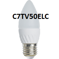 22329      Лампа LED Ecola Свеча Е27 5W 4000K 100х37  C7TV50ELC <556589>
