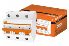 13200      Авт Выключатель TDM Electric BA47-100 3р.100А  4,5кА "С" SQ0207-0077