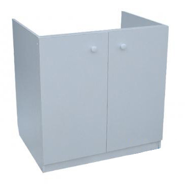 07265   Тумба под мойку накладную ДСП 60см БЕЛАЯ (на ножках) RADO