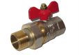 00572   Кран шаровый с американкой 3/4" ECO (ТСМ) красн.бабочка PN20// 14708 Арт