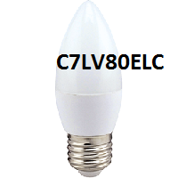 22331      Лампа LED Ecola Свеча Е27 8W 4000K 100х37/ C7LV80ELC/ 556581
