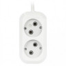 25779   Удлинитель SmartBuy 2гн.  3м б/з 10А 2,2кВт ПВС 2*1,0 белый <SBE-10-2-03-N>