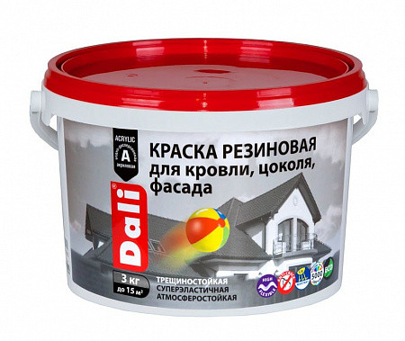 43327   Краска резиновая DALI серый  3,0кг / 20715/  шт