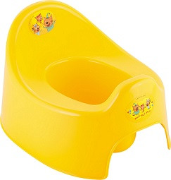 31969   Горшок детский без крышки Три Кота желтый/ Lalababy LA1040ЖТ