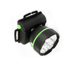 52221      Фонарь Ultraflash 909LED7 налобн. (3*R6) 7св/д 0.9W черн./пластик, Эконом <483210>
