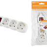 06855   Удлинитель SmartBuy 3гн. 10м б/з 10А 2,2кВт ПВС 2*1,0 белый <SBE-10-3-10-N>