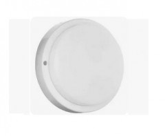 25630      Светильник LED IP65 накладной Ecola ЖКХ (Круг) 12W 4200K 155*45 мат.белый ДПП DPRV12ELC <733385>