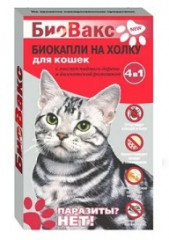 38498 Капли "БиоВакс" (собаки) от блох, клещей/Россия (уп3шт) 1ампула!!!