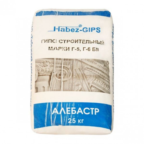 33283   Гипс строительный  HABEZ-ГИПС Алебастр, 25 кг (50) НФ-00000774