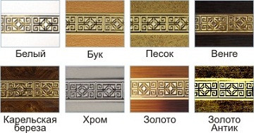 35101      Карниз Амулет 2,0м Золото античное, с поворот. шир 7см <ЛЕГ0065>, шт