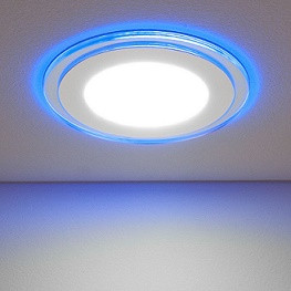 32059 Светильник LED у/тонк. Круг/Подсветка 12+4W 4000K 190мм БЕЛ. Союз 1268