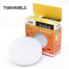16345      Лампа LED Ecola GX53  6W 4200 27x75 Матов. Light T5MV60ELC <462766>