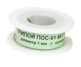 52893 Припой с каниф. катушка 100г d=1,0мм/ ПОС 61 <SP-03516>
