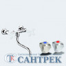 21502 Кран ВРК ПЛАСТИК Моно Настенный 1/2" Н.Р. ЭВЕРЕСТ В42-338 Белый (руч.шар) 99617 Арт