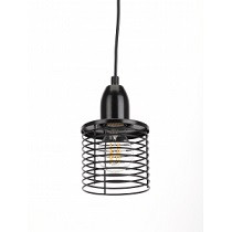 35583 Подвес металл ЭРА PL5 BK LOFT Е27 max 60W d107 Черный 4586