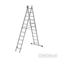 56335      Лестница индустр.типа 2х12ст (3,43/5,94м) алюм. UFUK Про 411212 <Ж6399>