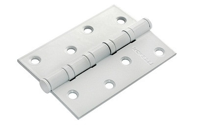 45408   Петля универсальная MORELLI MS 100x70x2.5-4BB W (Белый эмаль) 1шт