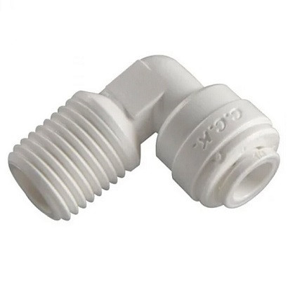 62542   Фитинг угловой 4МЕ4 W, трубка 1/4" - НР 1/4" ITIGER