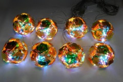45442   Гирлянда CH  8LED Шар 80мм  SN-57 Тепл.бел/ Чупах.