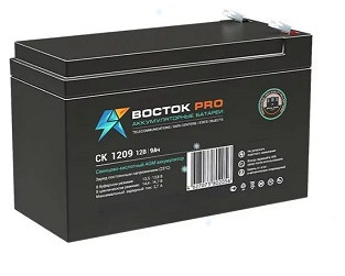 46915      Аккумулятор  9А/ч 12V ВОСТОК PRO CK 1209 (AGM) шт
