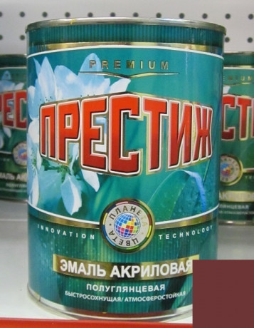21257       Эмаль ПФ-115 Красно-Коричн. 0,9кг   ПРЕСТИЖ  <1-01-021-009>