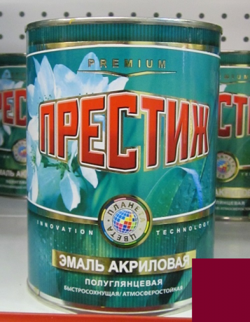 21238      Эмаль ПФ-115 Вишня 0,9кг ПРЕСТИЖ  <1-01-004-009>