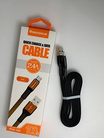 52358   Дата-кабель USB(A)штек. - Lightning штек. Reddax RDX-360 1.0м  <348156>