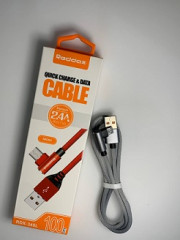 48355   Дата-кабель USB(A)штек. - microUSB(B)штек. Reddax RDX-345 L M 1.0м  <348152>