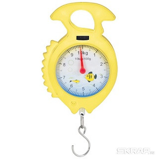 37673      Безмен мех. до 10кг пластик кругл.,делен.100г Homestar HS-3009M  <003953>